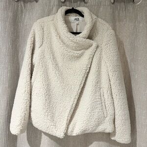 Jack by BB Dakota Ivory Teddy Coat Sherpa Jacket Size L
